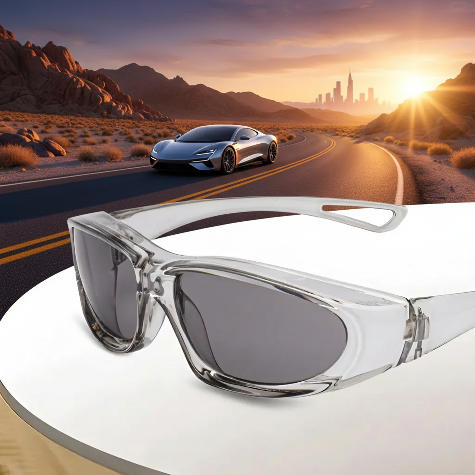 Multifunctional Protective Cycling Glasses, Windproof, Dustproof, Pollenproof, Blue Light Blocking