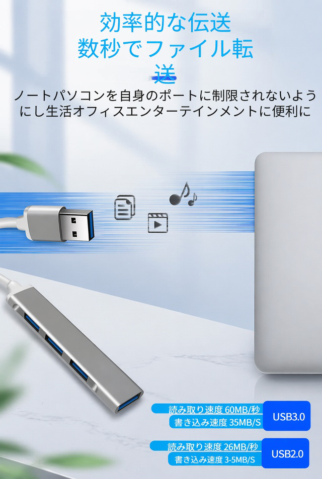 Type-Cハブの各種ポート拡大写真