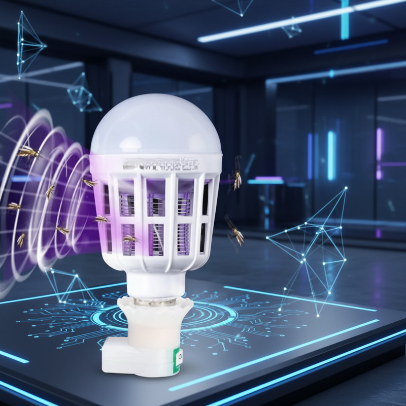 Lampe LED efficace anti-moustiques, solution intérieure