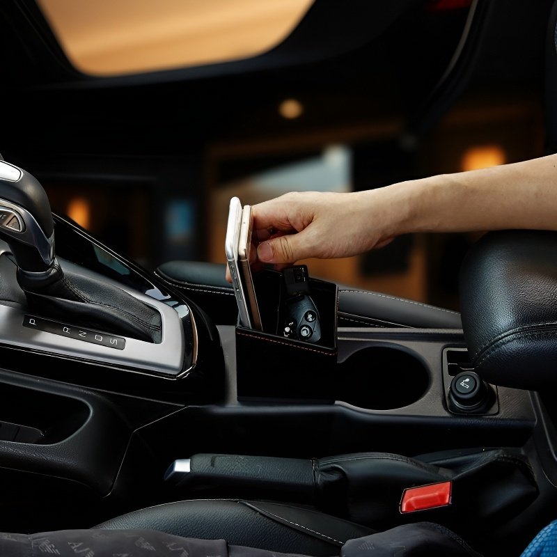 Portavasos multifuncional y caja de almacenamiento para automóvil