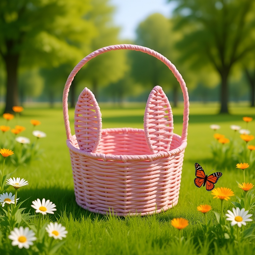 Cesta de almacenamiento tejida