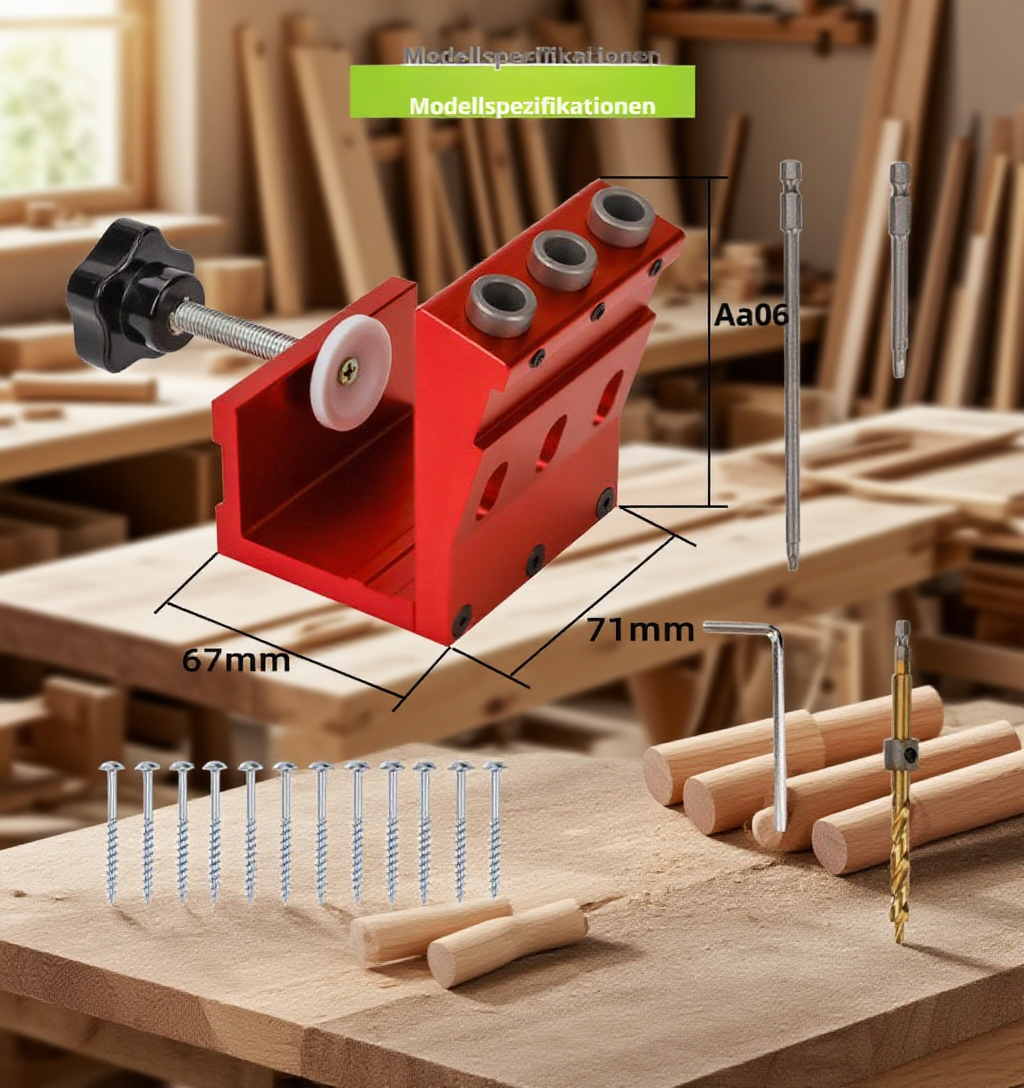 Lochpositionierer für Holzarbeiten und Möbelbau
