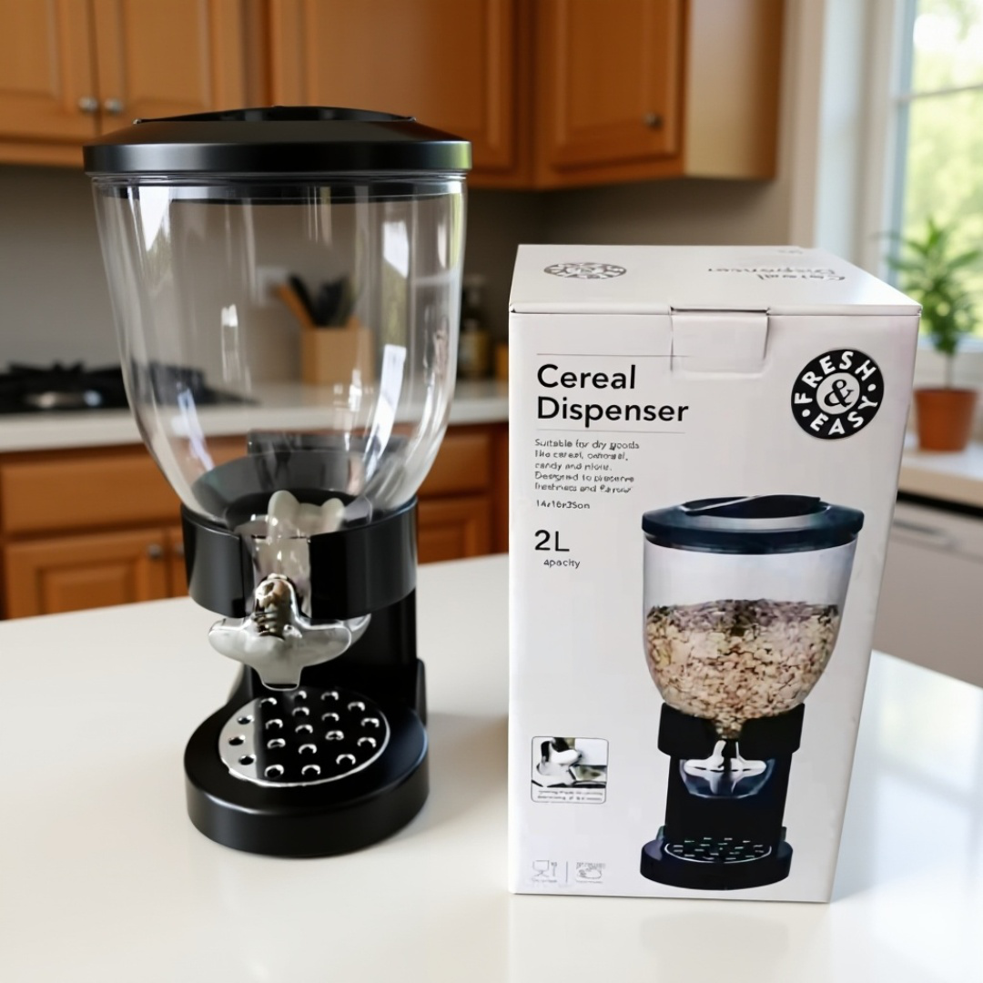 ダブルヘッド縦型プラスチックシリアルディスペンサー 穀物分配器 食品容器