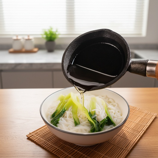 Sizzling oil pot for cooking noodles