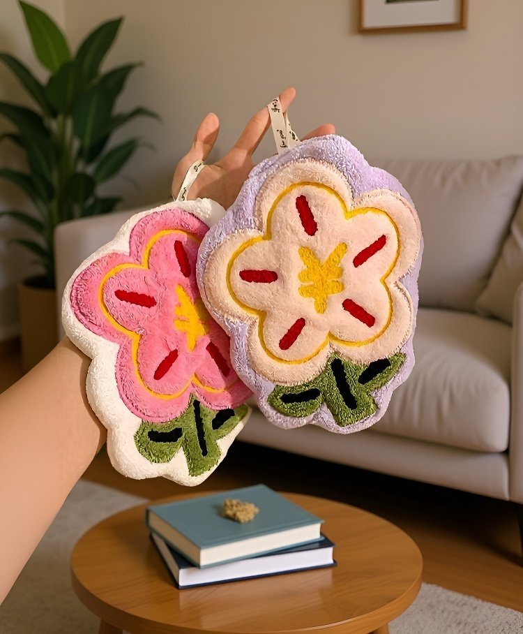 Elegancki ręcznik dekoracyjny do łazienki