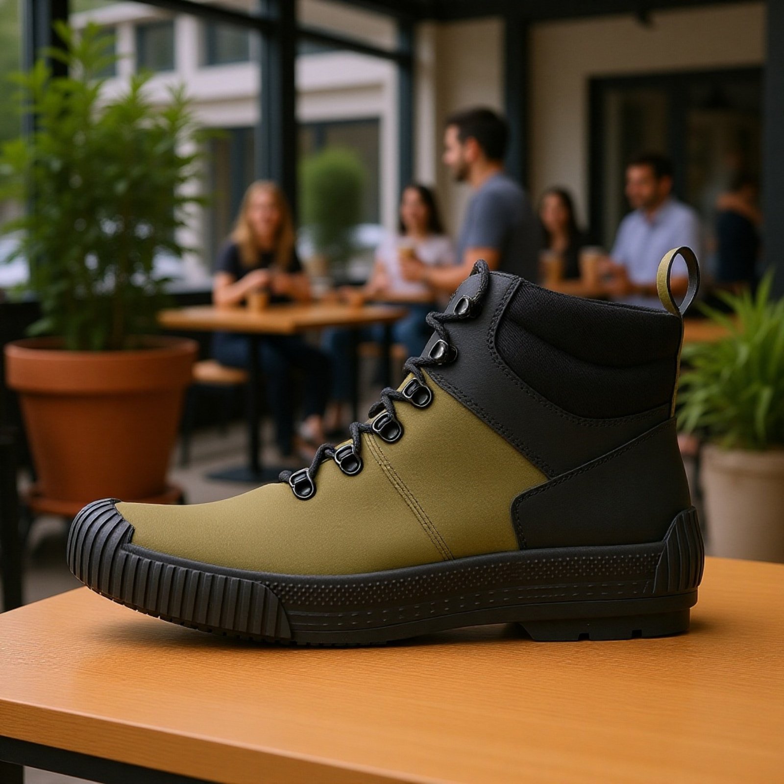 防水性と耐久性に優れたメンズアウトドアハイキングブーツ