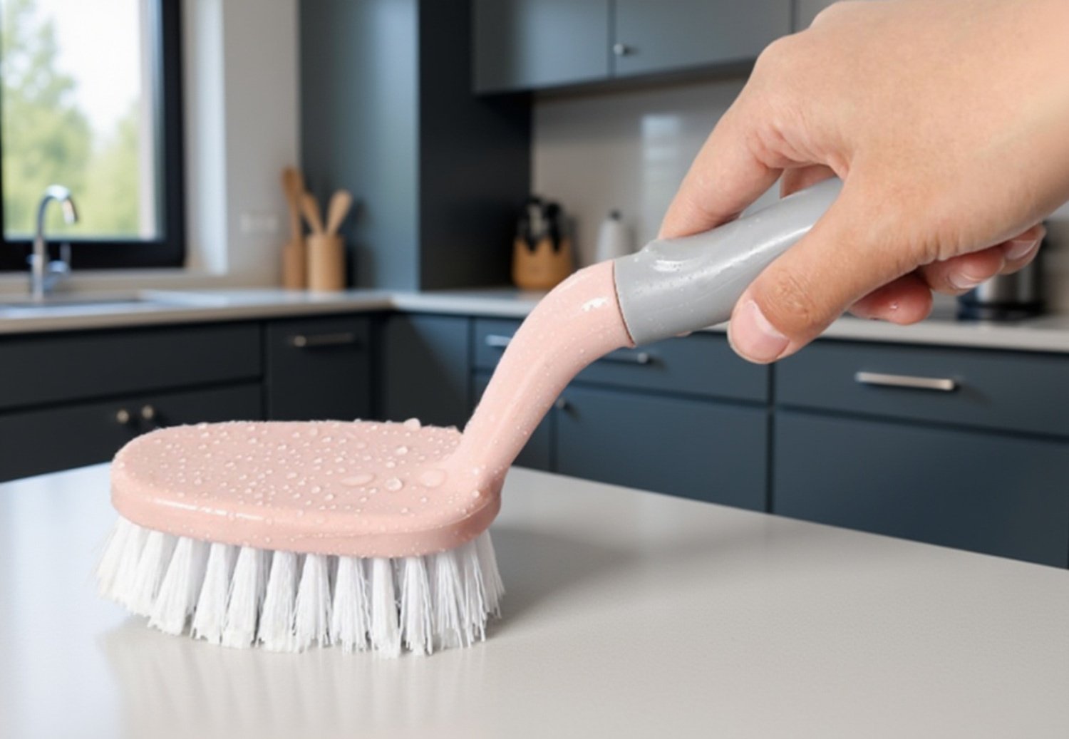 頑固な汚れを落とすトイレ用ブラシ