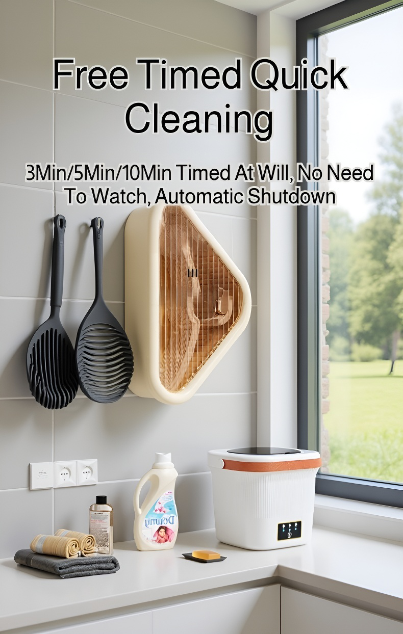 Apartment-friendly small washing machine