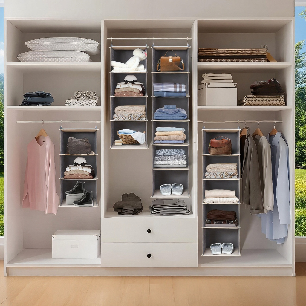 多層衣類収納バッグで効率よく整理