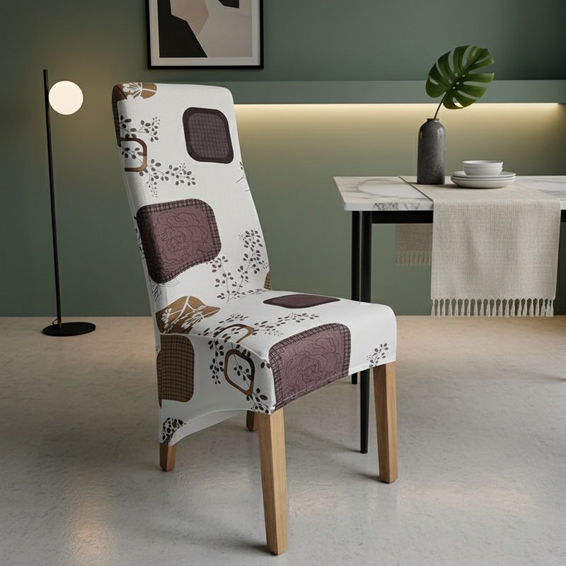 Slanting Chair Covers Chair Covers Various Patterns Office Stretch Printed