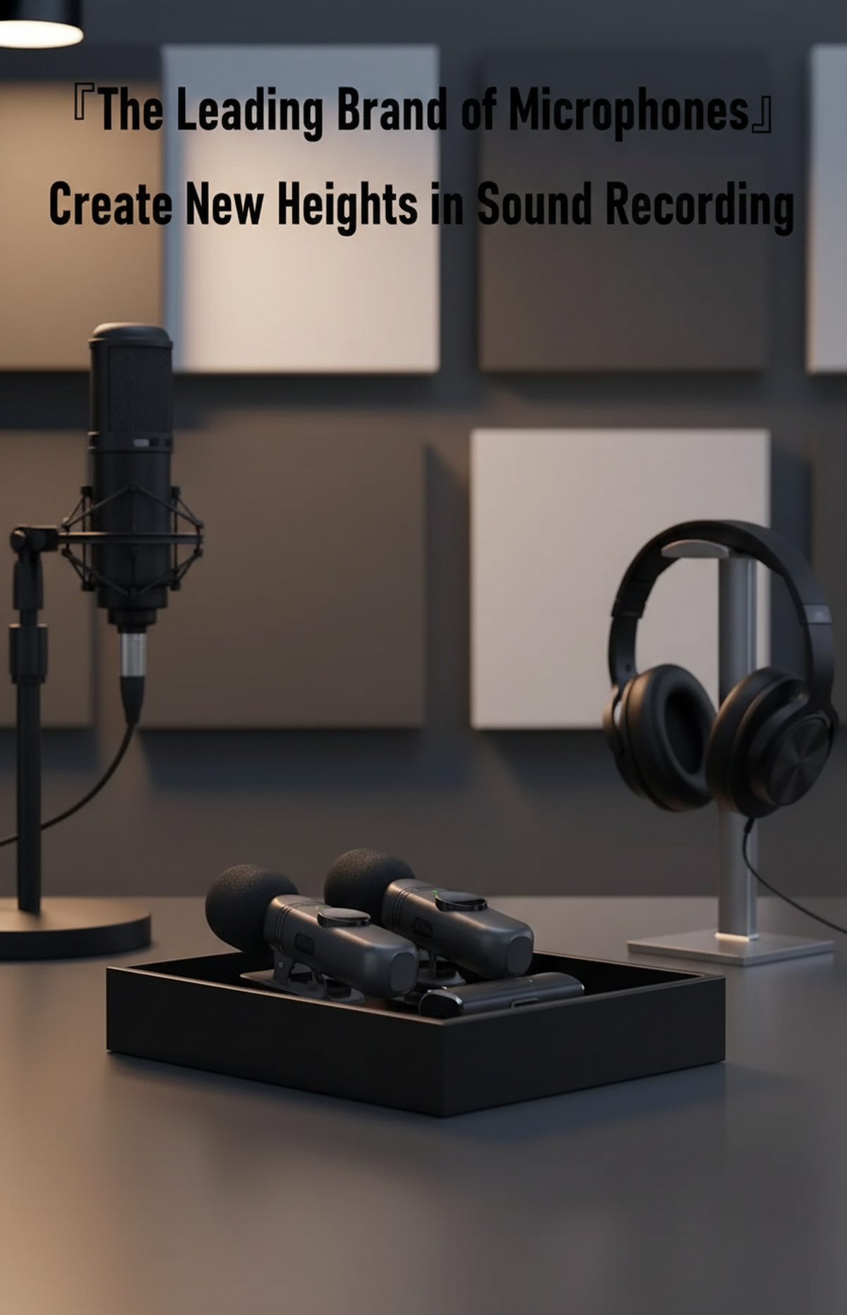 Wireless Clip-on Microphone 2-in-1 full product view