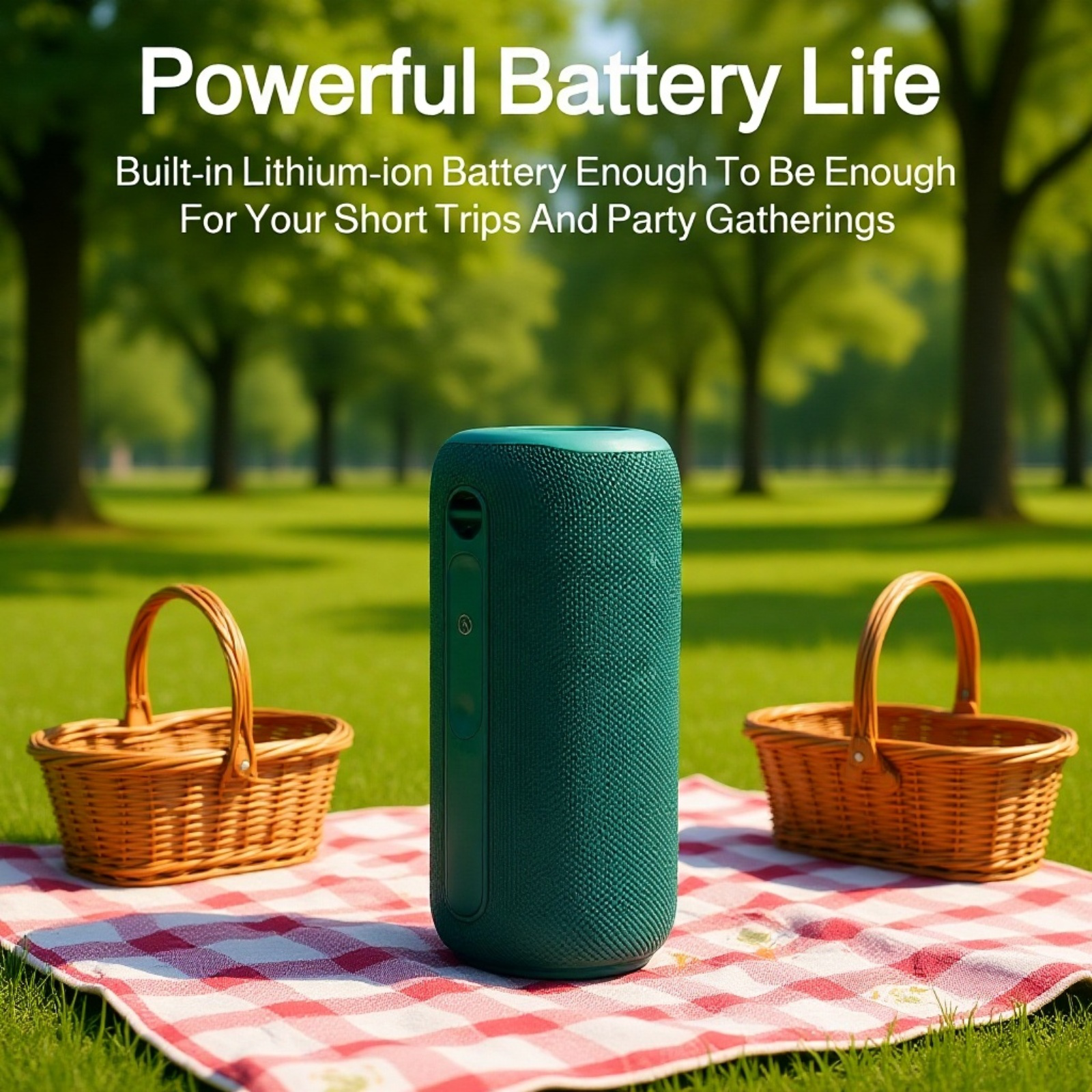 Wireless Bluetooth Speaker with Powerful Bass