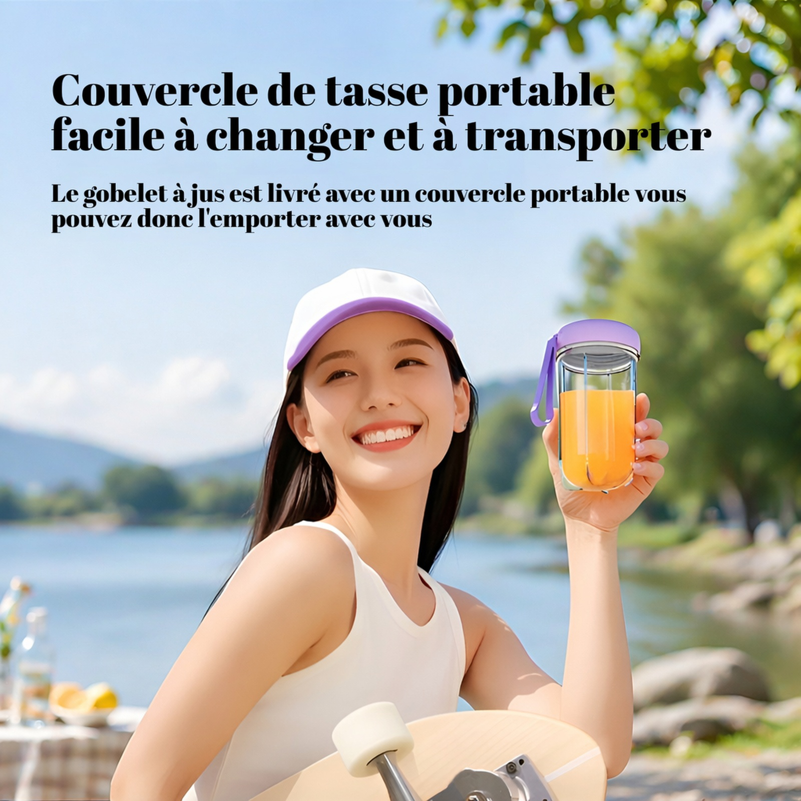 Mixeur portable USB multifonction pour jus, gobelet de voyage extérieur