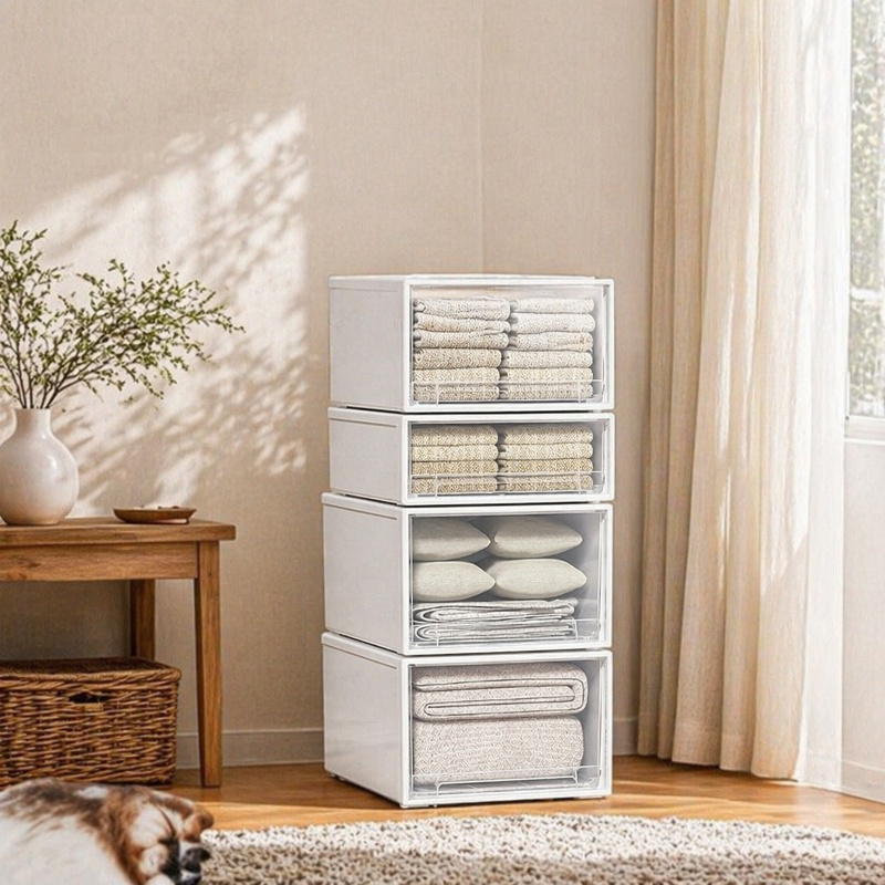 Caja organizadora de ropa multifuncional para armario