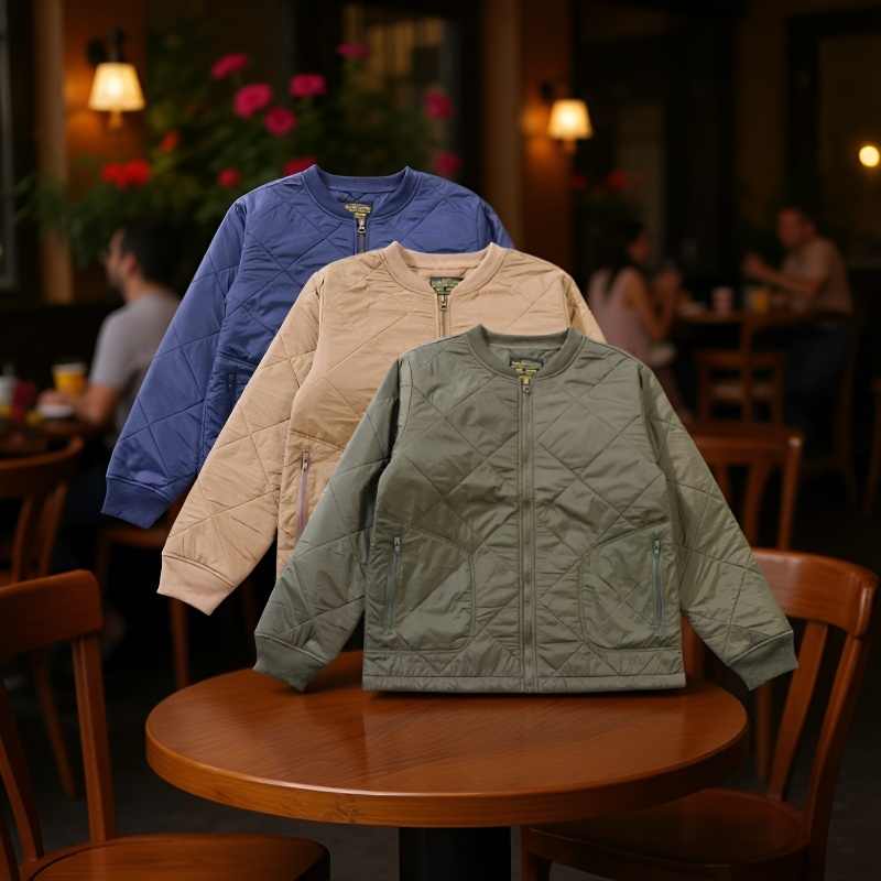 秋冬用CWU棉服の着用イメージ