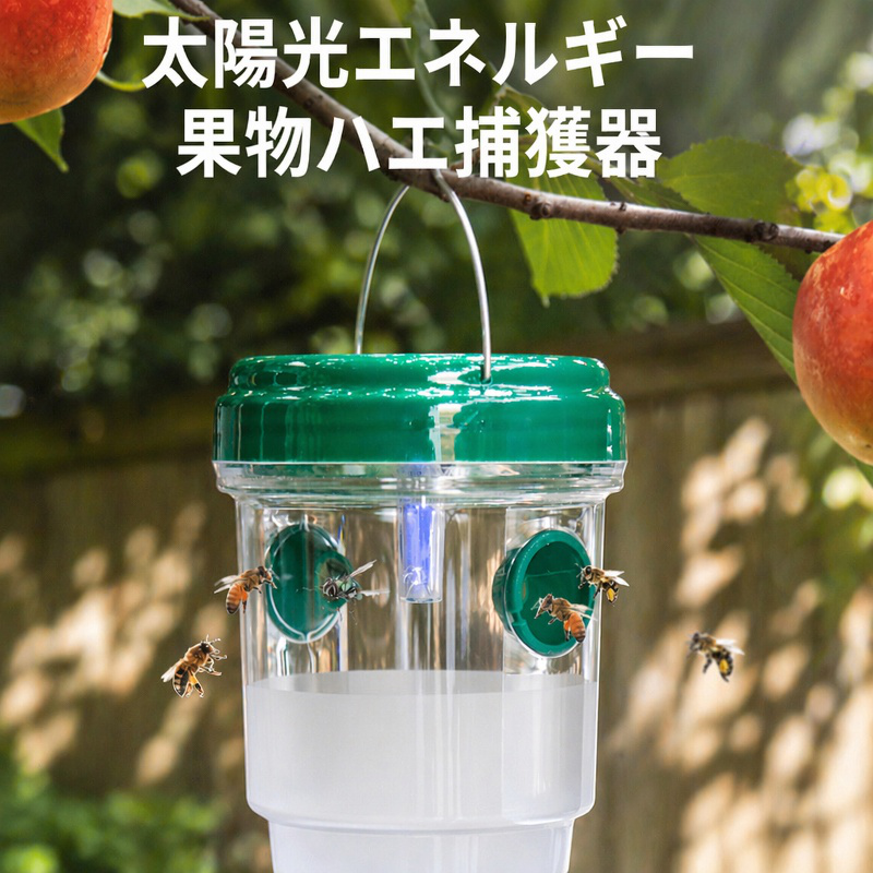 ソーラー駆動蚊・コバエ捕獲器の全体写真