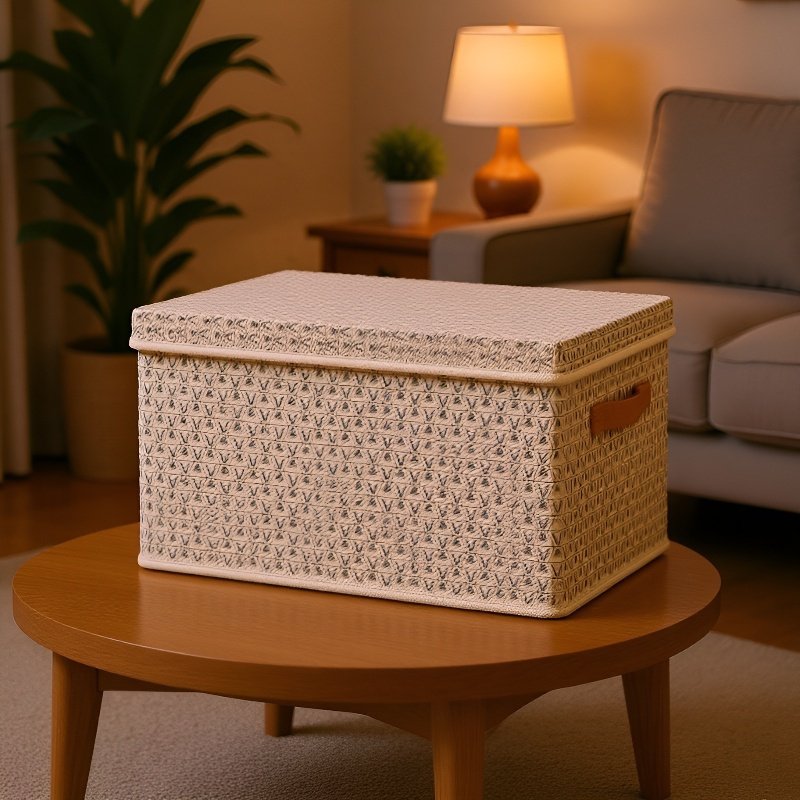 Verdickte PP-Faltbox mit Deckel zur Aufbewahrung von Kleidung und Decken