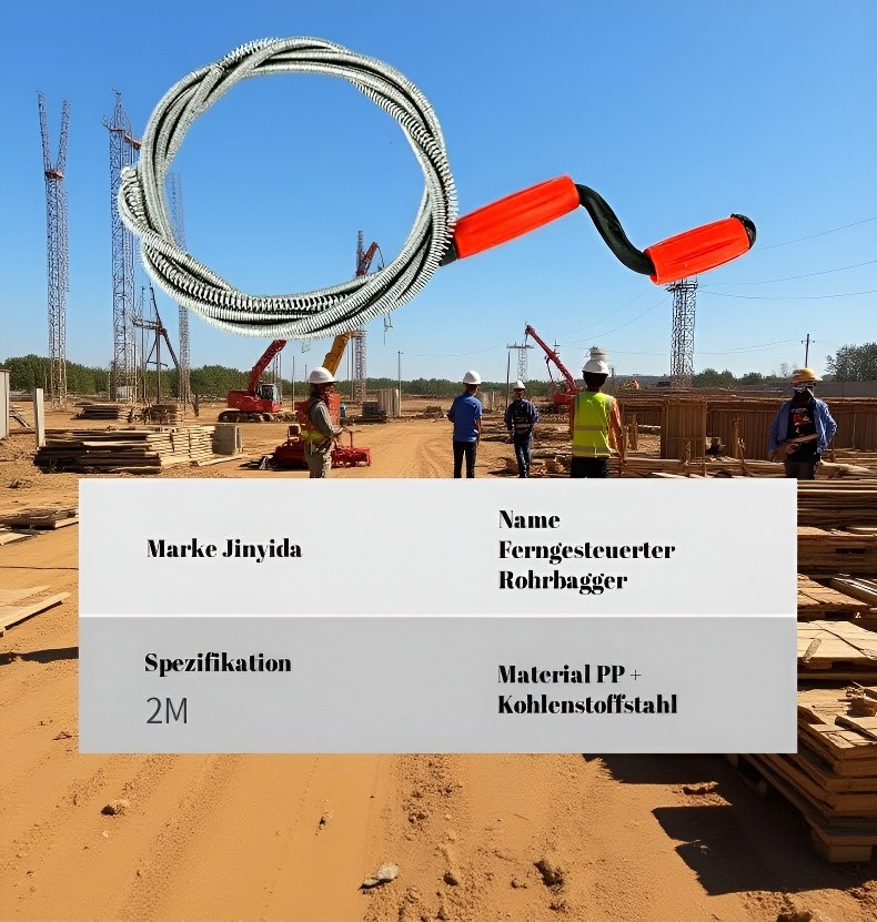 Effiziente Rohrreinigung mit Handkurbel