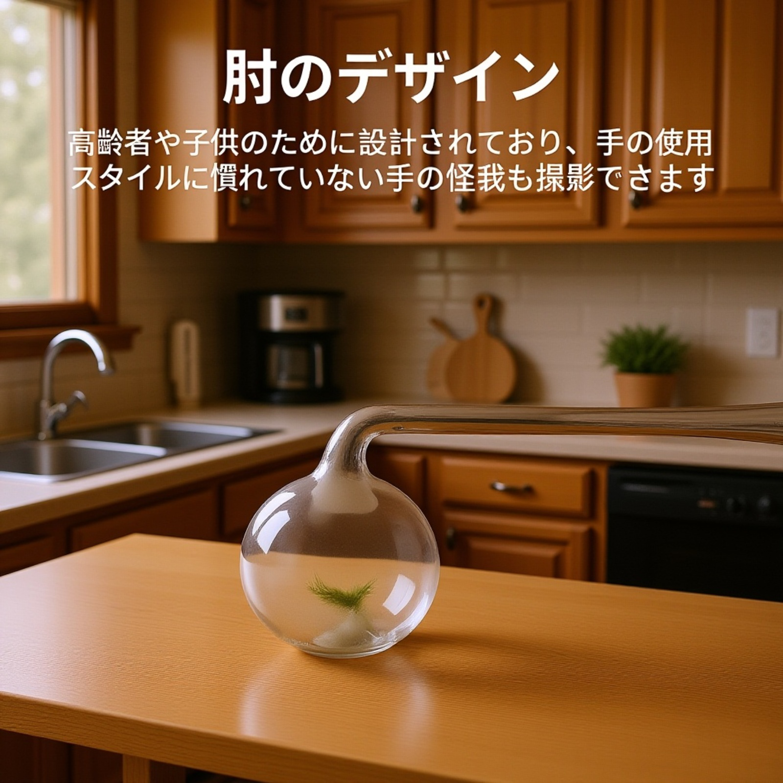 【左手/右手】寝たきりの高齢者の食事を助けるための曲げスプーン