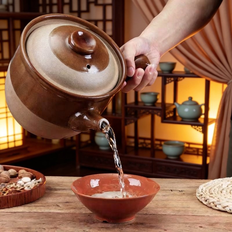 Traditional medicine pot, earthenware, Chinese medicine casserole, health-preserving, high-temperatu