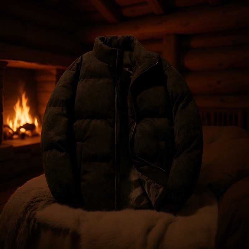 Chaqueta acolchada casual de gran tamaño para hombre