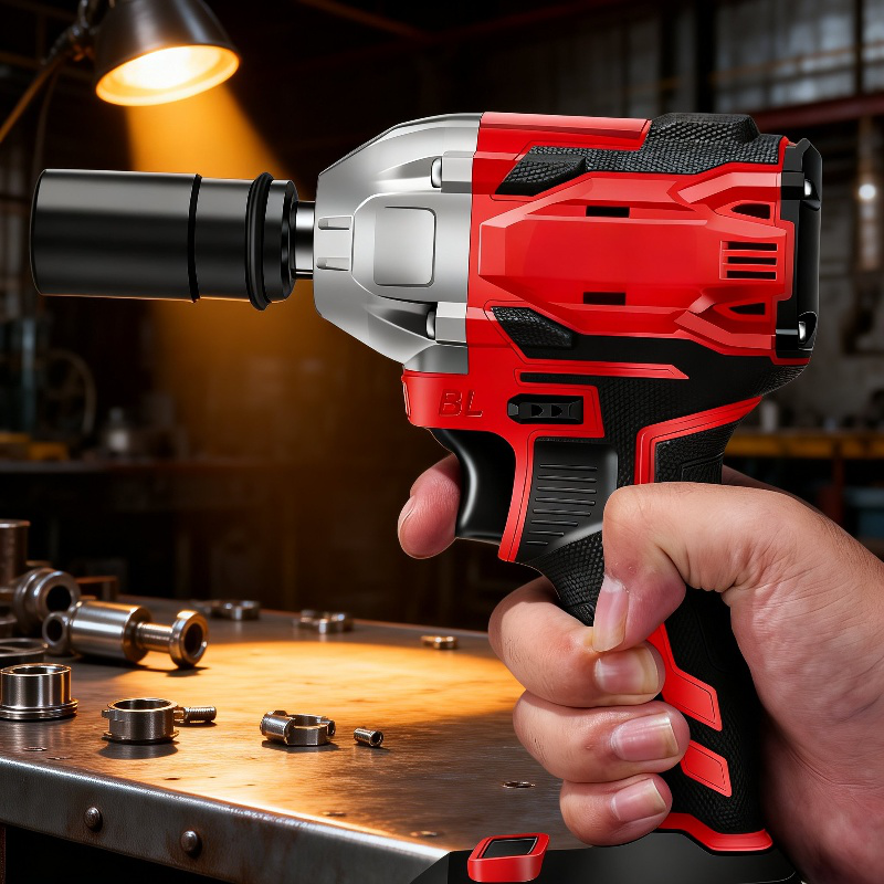 壁面に穴をあける作業シーン