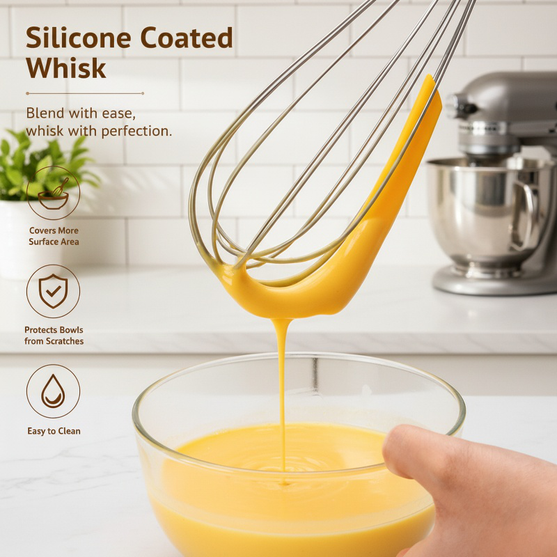 Cake Frother, Silicone Kitchen Mixing Tool