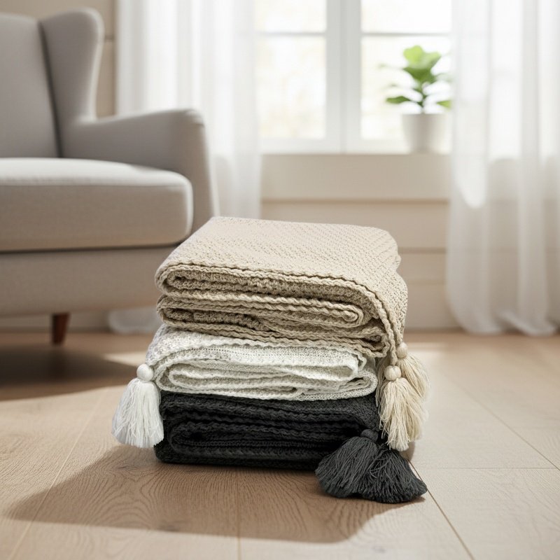 Home Office Scandinavian Knitted Woolen Leisure Blanket