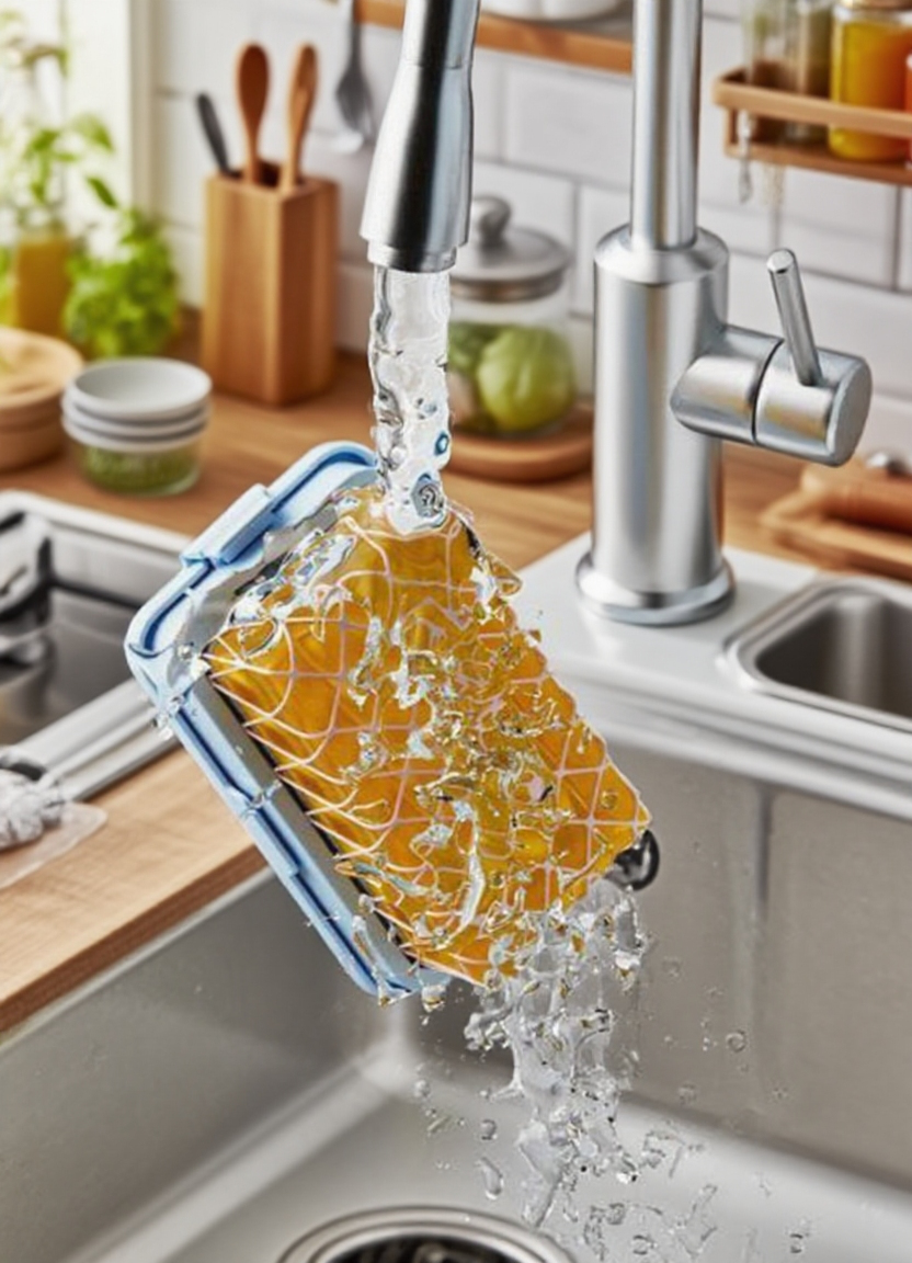 세련된 디자인의 비누통