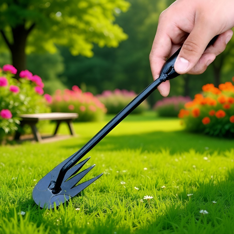 Multifunktionaler Unkrautvernichter mit Lockerungsschaufel für Wildgemüse