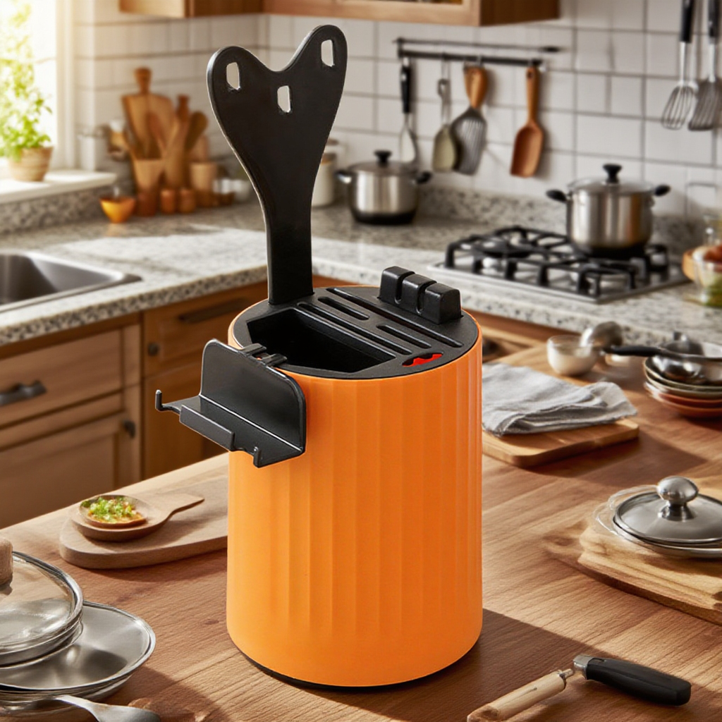 متعددة الوظائف سكين مطبخ حامل الدورية حامل سكين تخزين مربع