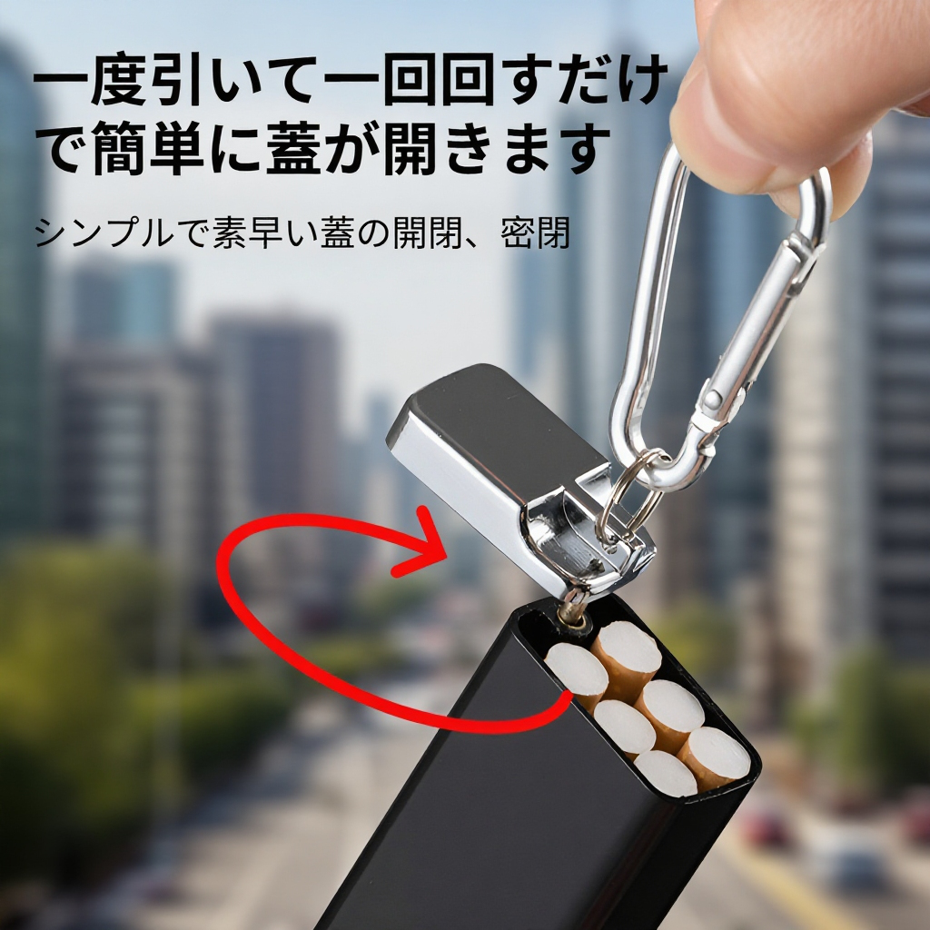 耐圧タバコボックスペンダント灰皿キーホルダー
