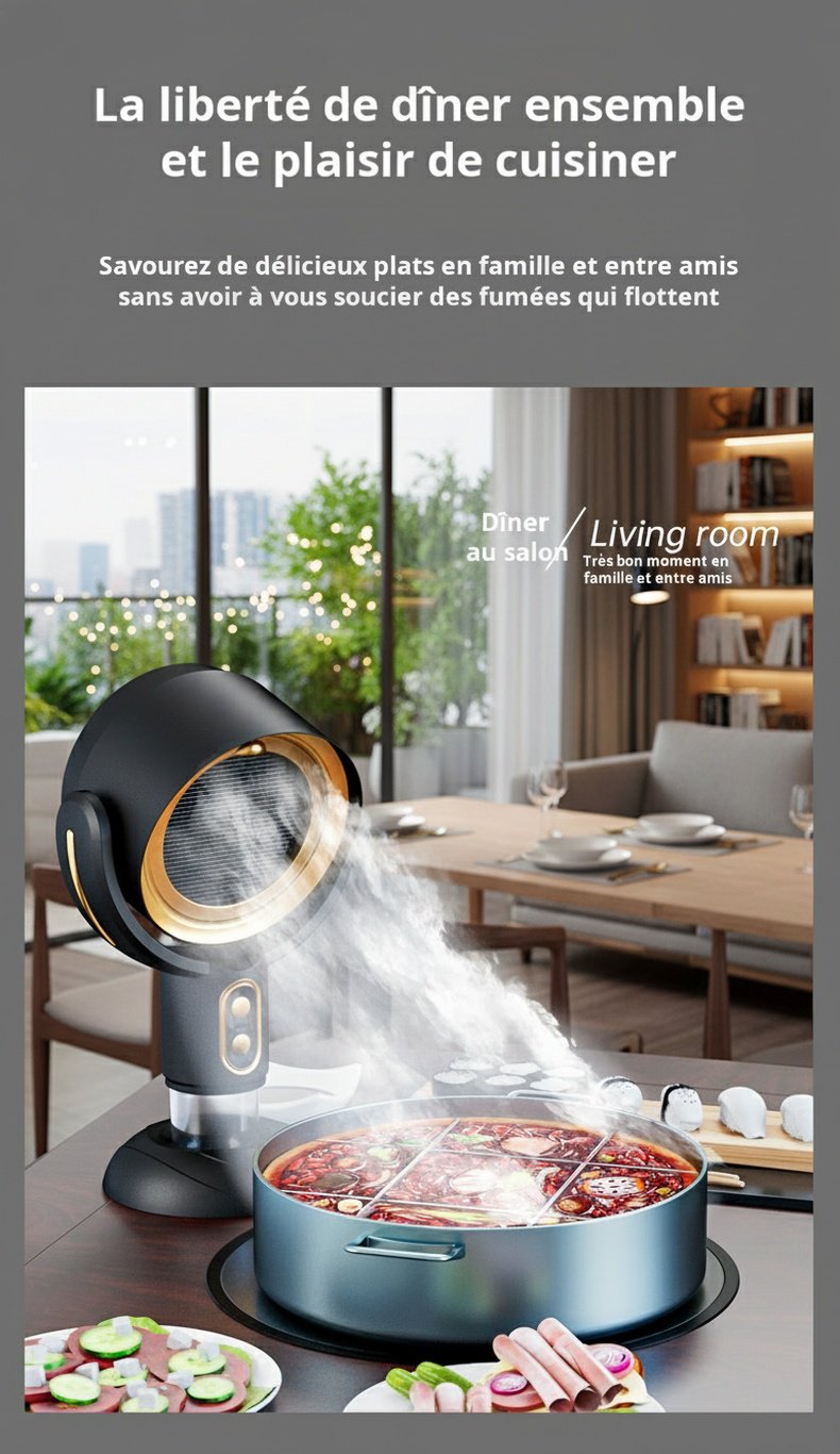 Extracteur d'air portable pour intérieur et extérieur