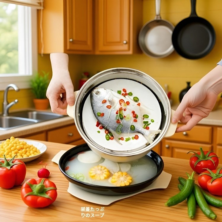 ノンスティック電気フライパン付きオールインワン電気鍋