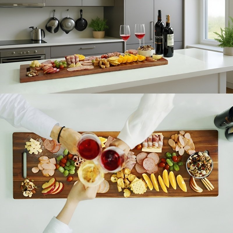  대용량 손잡이 원목 도마