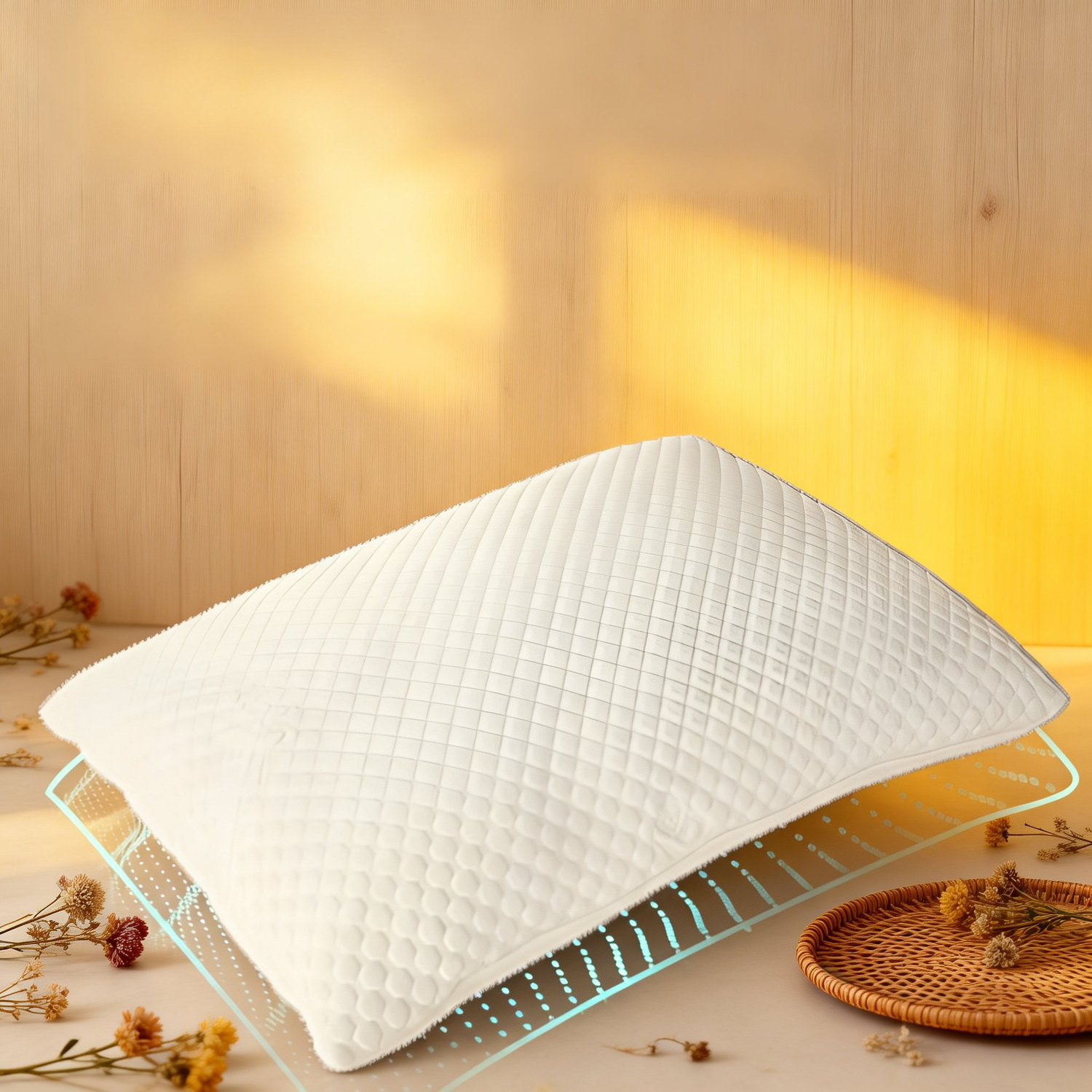 人間工学メモリーフォームネックピロー