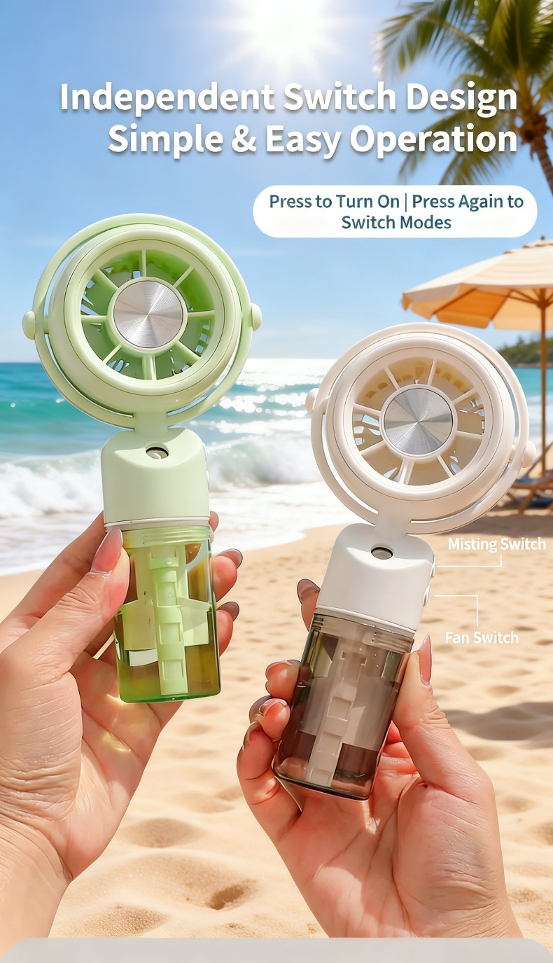 Lightweight summer fan for travel and daily use