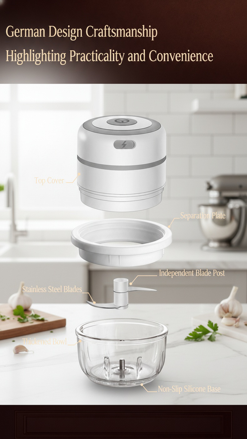 Safe and BPA-free electric food chopper for kitchen