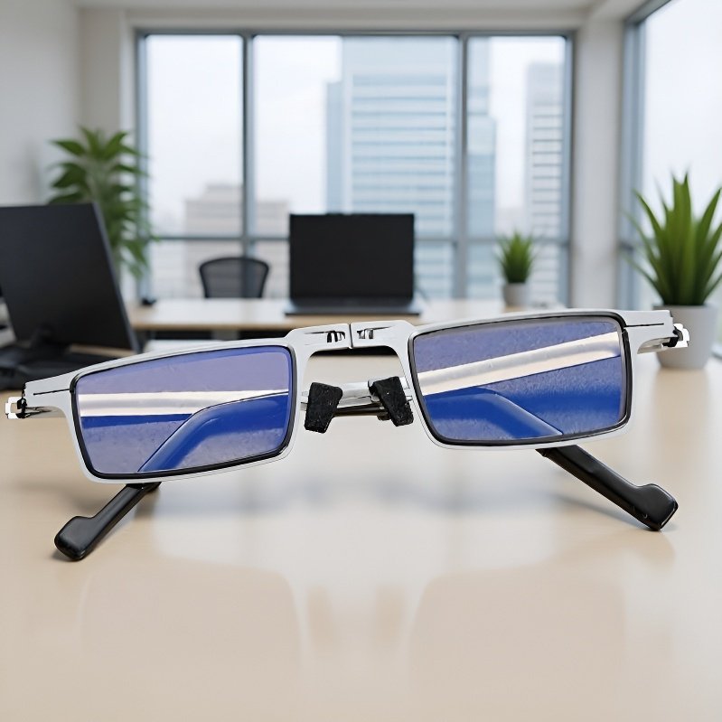 Gafas de lectura antifatiga de alta gama, plegables y unisex