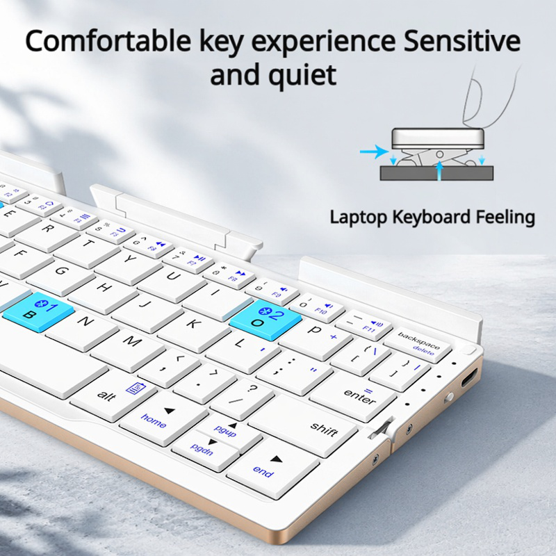 Wireless Portable Foldable Bluetooth Keyboard
