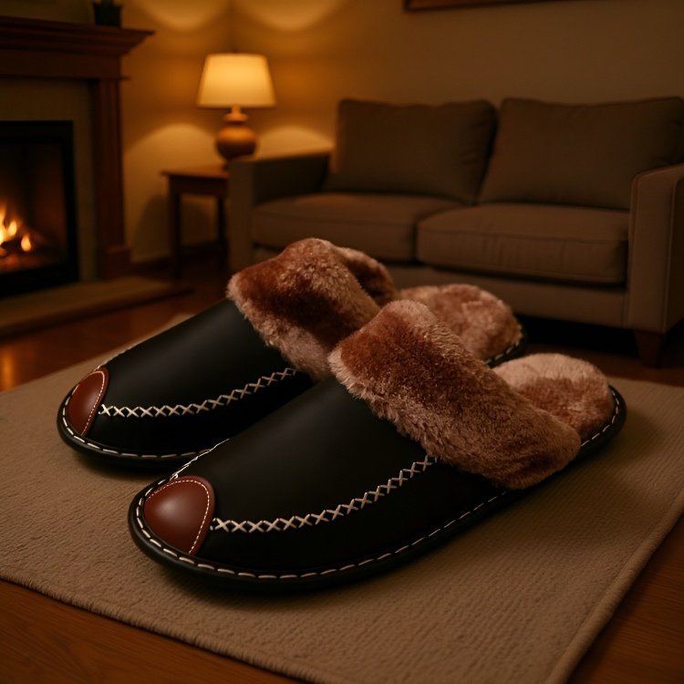 冬用室内厚底あったかスリッパ レディース