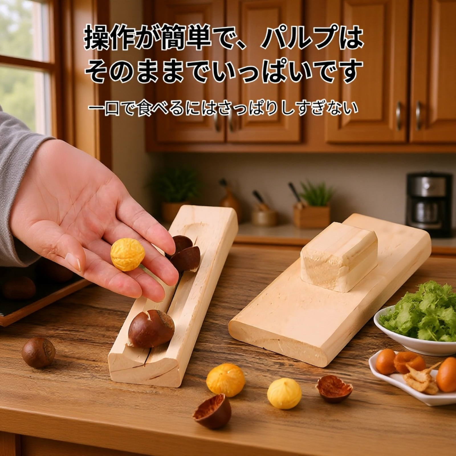 栗の皮むき器　簡単開口・剥きやすい便利グッズ