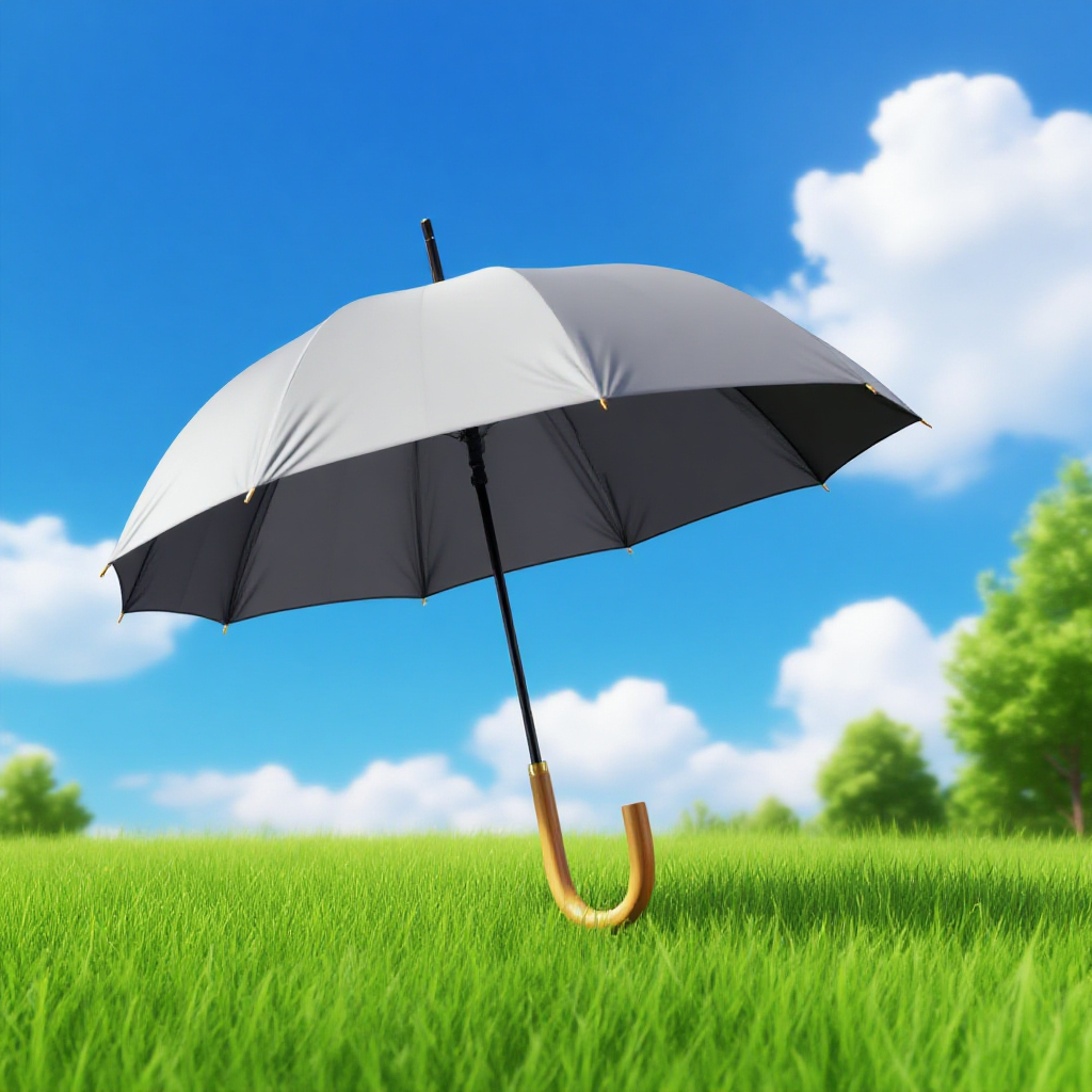 3단 접이식 수동 손잡이 우산