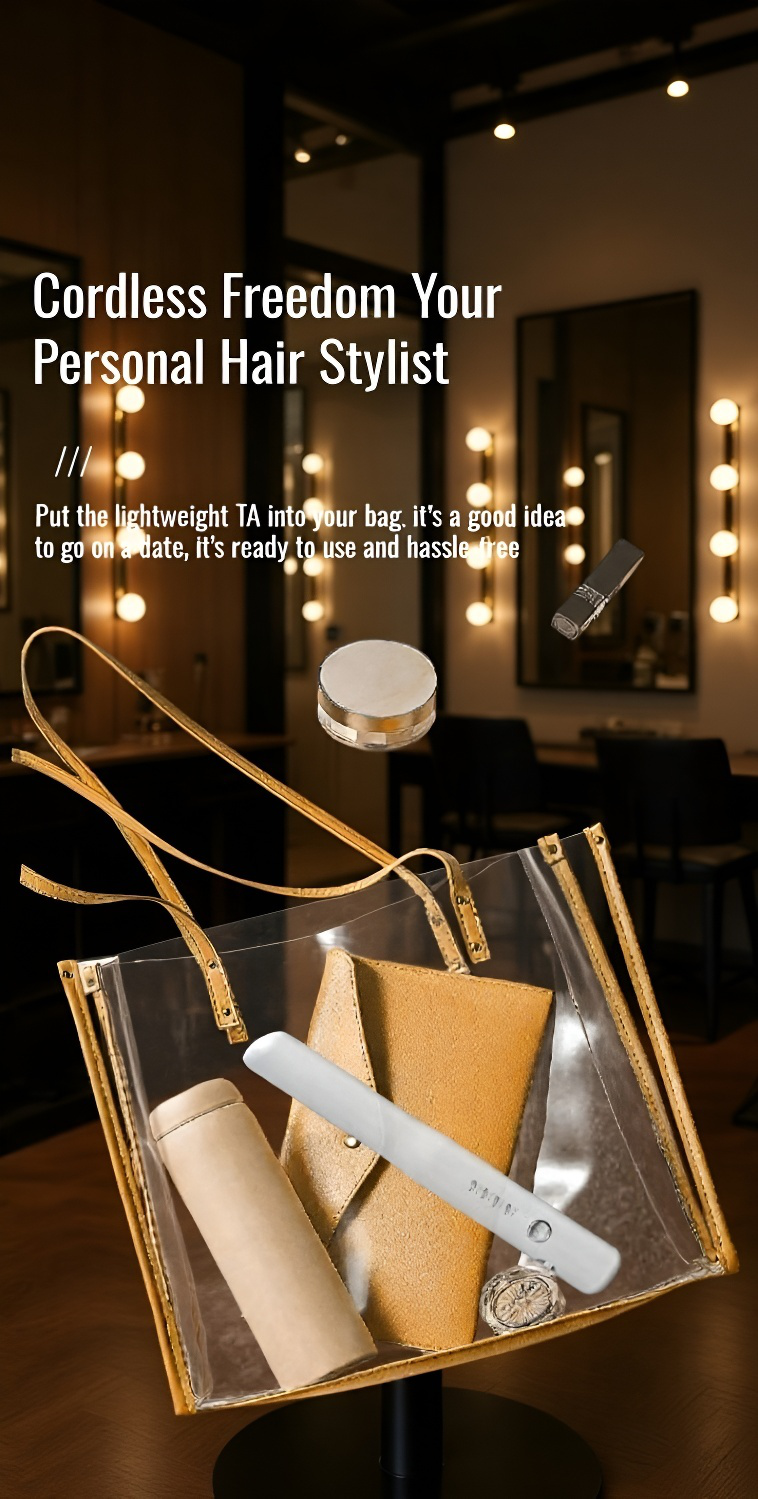 USB Rechargeable Hair Straightener for Convenient Styling