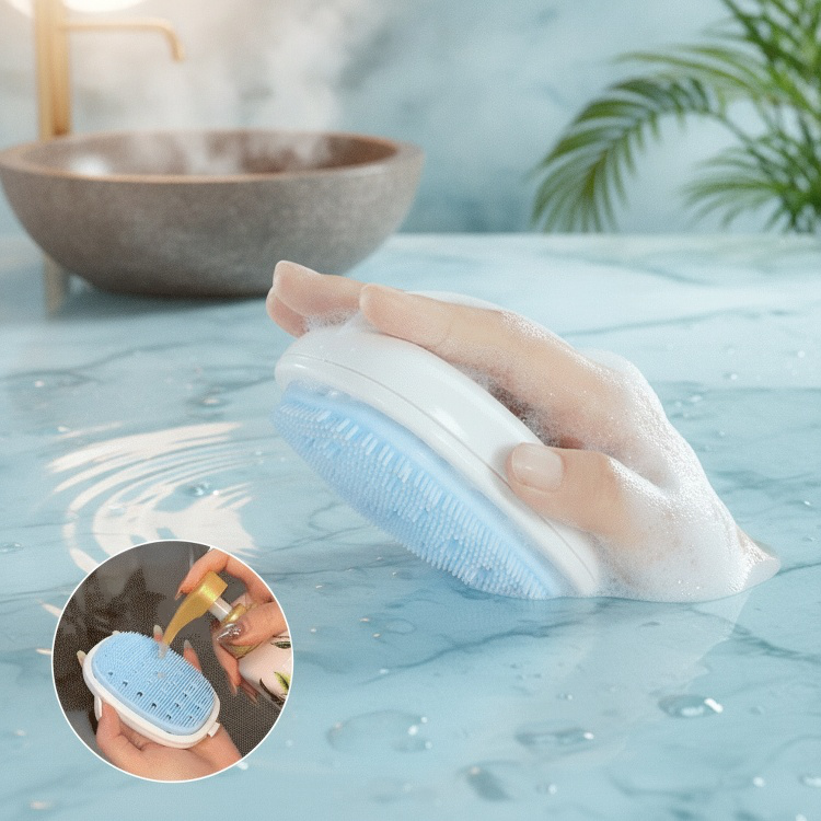Lazy Person's Foaming Back Brush – Efficient Bath Scrubber