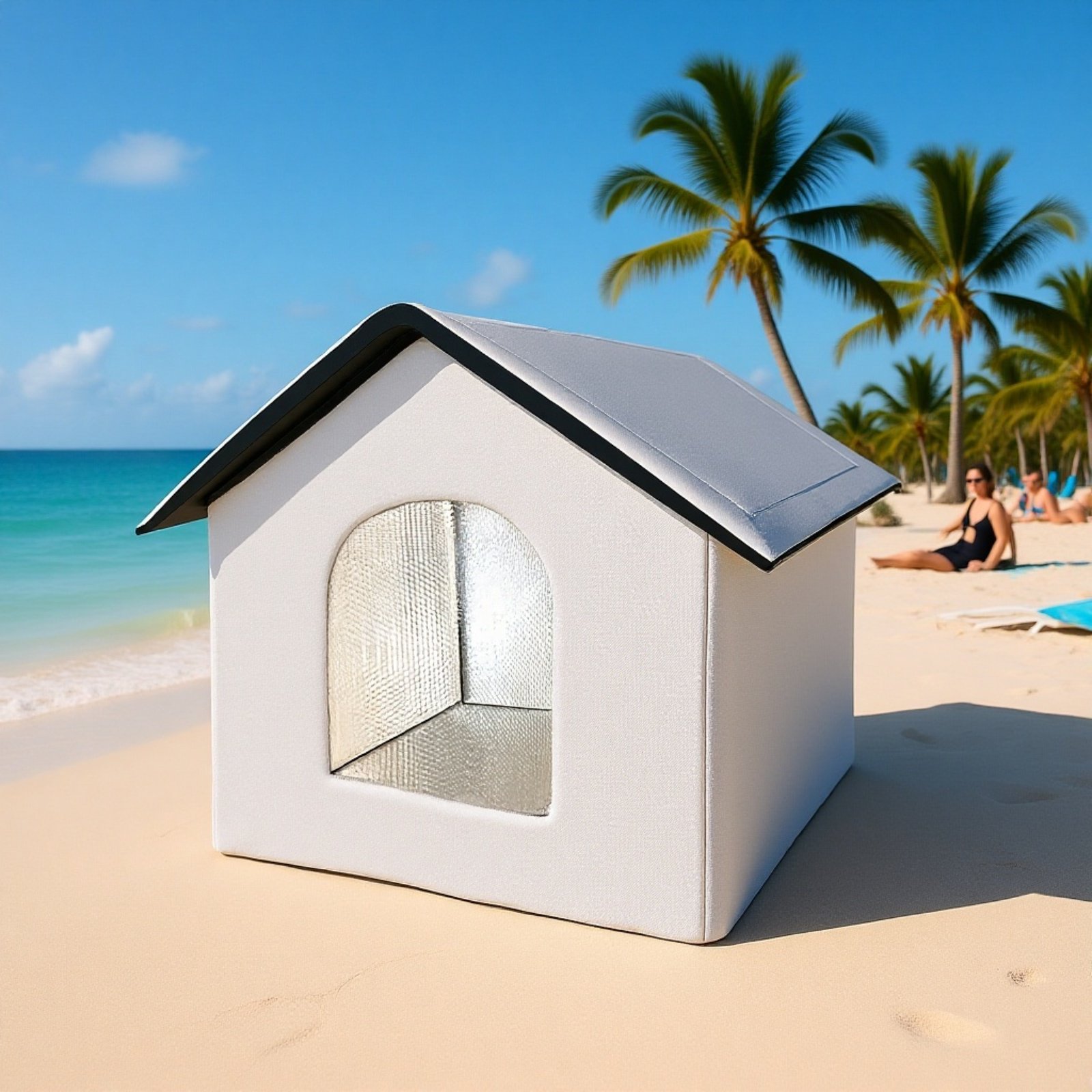 Katzenbett und Hundebett für draußen, wasserdichtes Katzenhaus aus Oxford-Stoff, kältebeständig und 