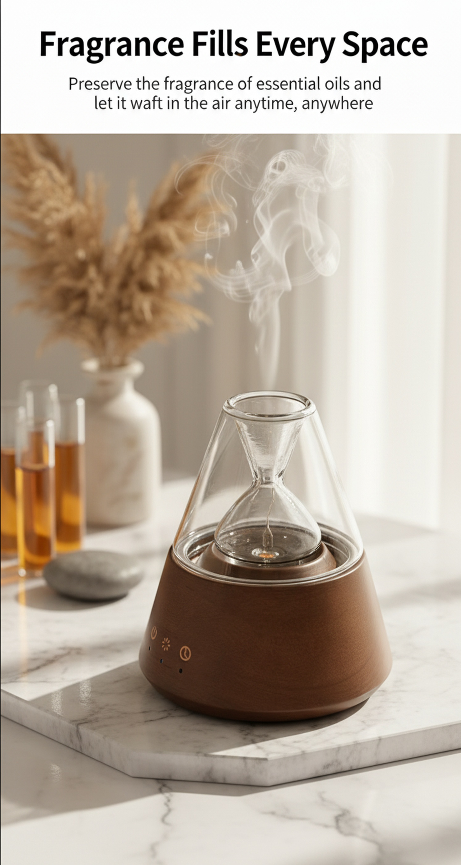 High-efficiency diffuser for fresh and clean air