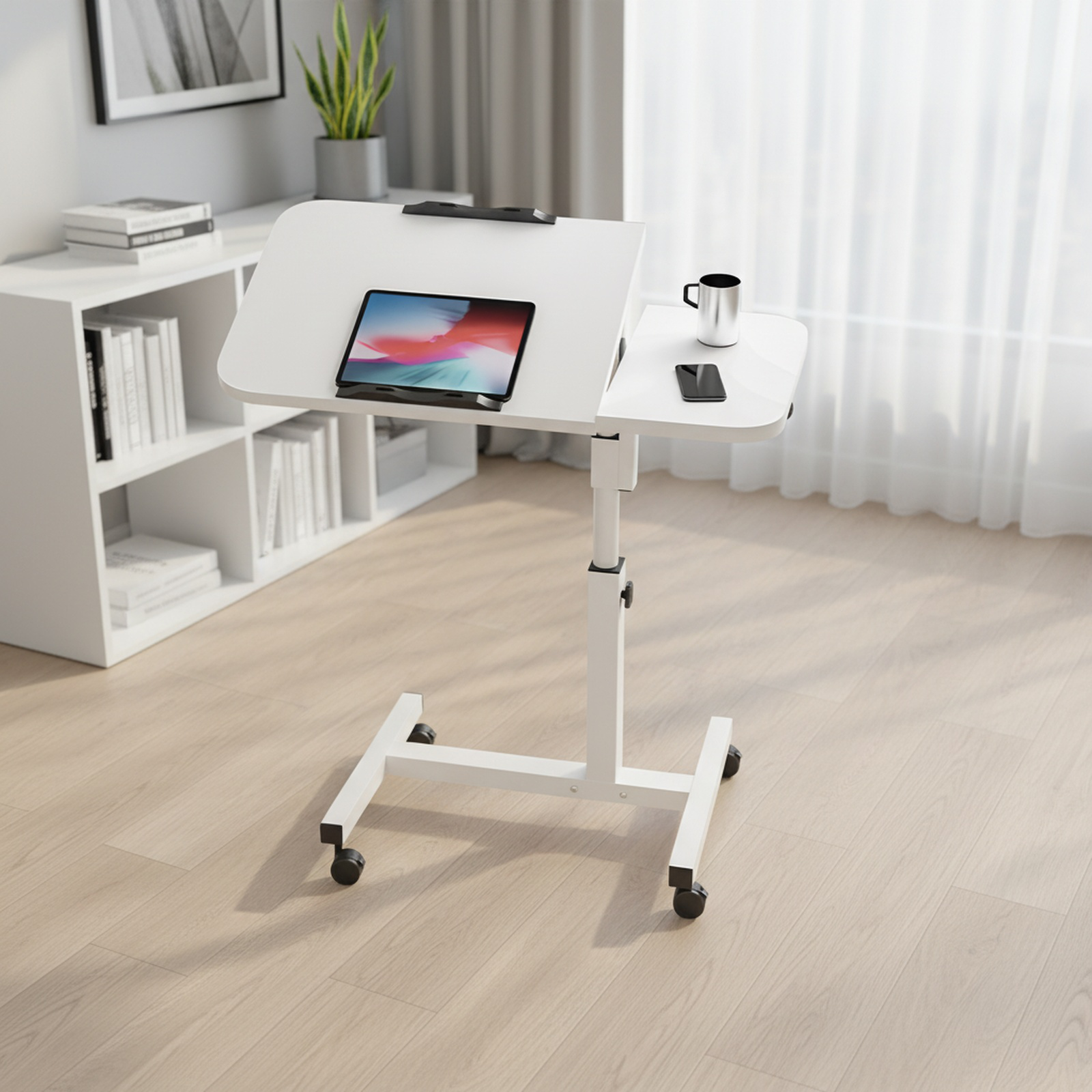 Lazytisch: Faltbarer, höhenverstellbarer Computertisch für das Bett