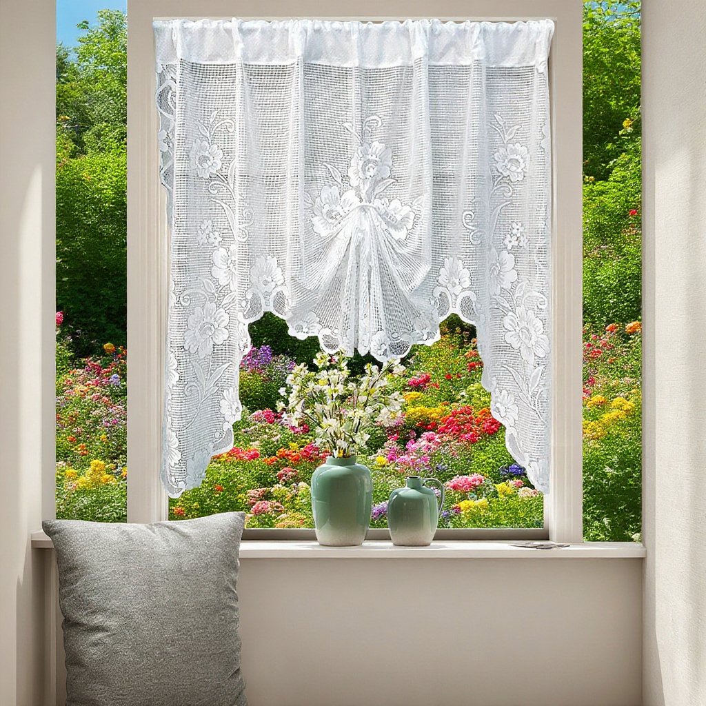 白色窗簾窗簾式抽拉簾經編紗簾