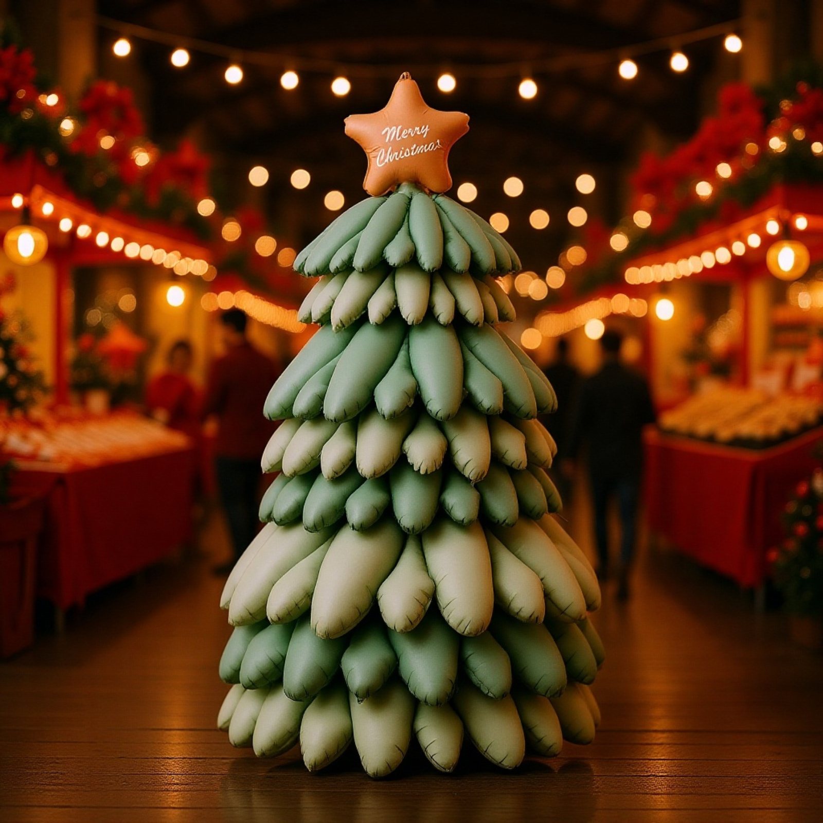 立体マットクリスマスツリー発光バルーン装飾